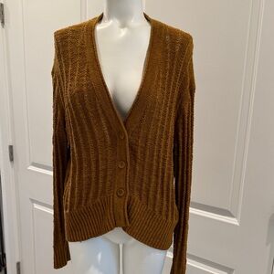 J. Crew Women's Mustard Cardigan Sweater